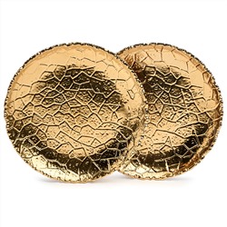 НАБОР ТАРЕЛОК ЗАКУСОЧНЫХ LEFARD "CHARM" 2 ШТ. 19*2,5 СМ (ЗОЛОТО)