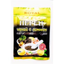 Перец Royal Food Черный с лимоном SILVER 50гр (100шт)