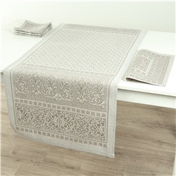 24С90-ШР/уп Комплект столовый 50*150 + 4 салф. 35*35 "Венеция" цв. 133 рис. 165