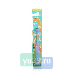 Детская зубная щетка D.I.E.S. Дино, голубой+фиолетовый, 3+, 1шт.