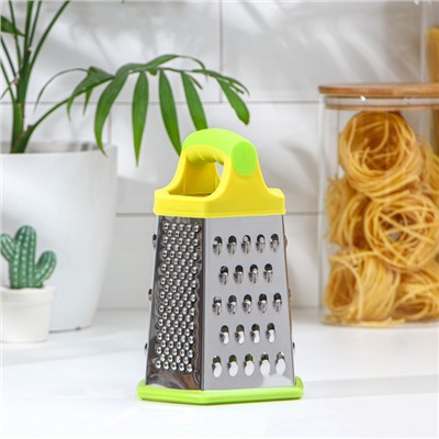 Тёрка шестигранная Доляна «Деревушка», 20×10 см, МИКС