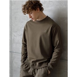 Джемпер из тонкого премиального футера с эластаном