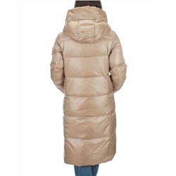 2185 BEIGE Пальто зимнее женское (200 гр. холлофайбера)