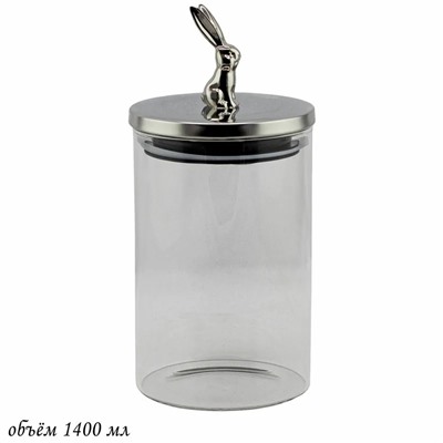 588-490 Банка для сыпучих продуктов 1400мл. в под.уп.(х24)