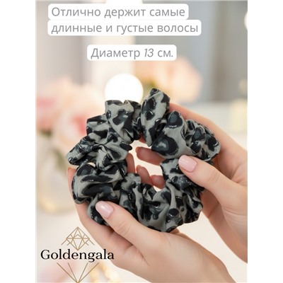 Резинка для волос объемная леопардовая Арт:Р17А/005