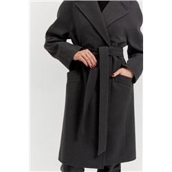 Пальто женское демисезонное 25885 (базальт/рубчик)