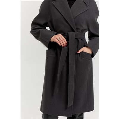 Пальто женское демисезонное 25885 (базальт/рубчик)