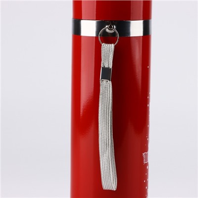 Термос с подвесом новогодний «Верь в чудеса», 500 мл, красный