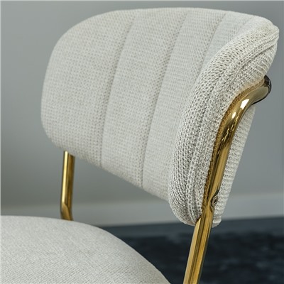 Стул барный Eirill, шенилл, серый