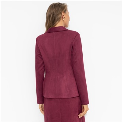 Жакет приталенного силуэта, Шоу-показ (бордовый)
