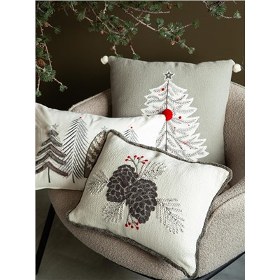 Чехол на подушку Frosted cones из коллекции New Year Essential, 30х45 см