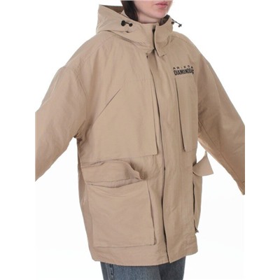 3106 BEIGE Куртка демисезонная женская (100 гр. холлофайбер)