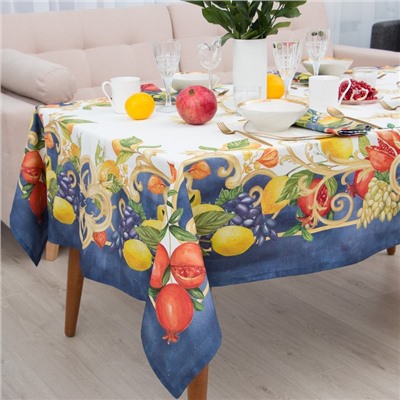 Скатерть Этель Southern fruits, 147×112 +/-2 см с ГМВО, 100% хлопок, саржа 190 г/м²