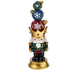 GAEM Фигурка декоративная с подсветкой "Щелкунчик" (2хAA н/п), L10,5 W10,5 H31,5 см