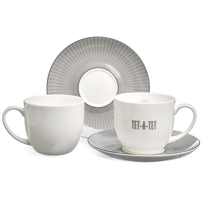 ЧАЙНЫЙ НАБОР LEFARD "TET-A-TET" НА 2 ПЕР. 4 ПР. 300 МЛ (КОР=18НАБ.)