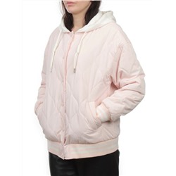 H24-90 PINK Куртка бомбер демисезонная женская (100 гр. синтепон)