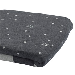 Плед из хлопка с новогодним рисунком Polar bear из коллекции New Year Essential, 130х180 см