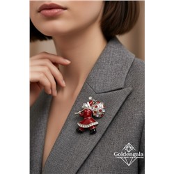 Брошь новогодняя "дед мороз" БР4 модель БРО/20