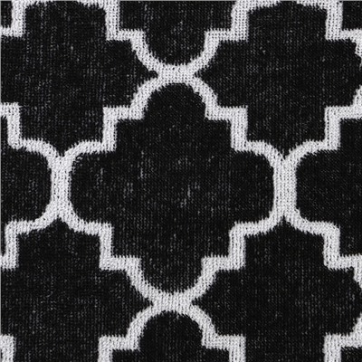 Полотенце махровое Этель Ornament, 50×90 см, 100% хлопок, 420 г/м², чёрно-белое