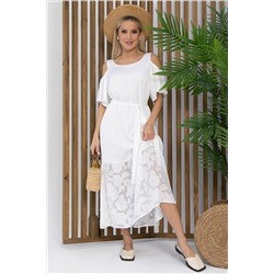 Платье Разбивая сердца (белое) П13350-7М