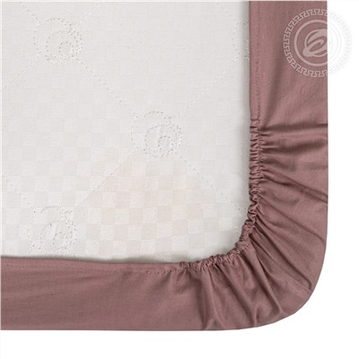 Простыня на резинке из поплина Какао Арт Дизайн