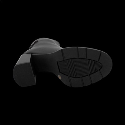 Ботинки из натуральной кожи на меху РМ-104-1 черные