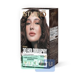 Крем-краска STUDIO HOLOGRAPHY для волос Professional (3.4) Горький шоколад 50/50/25/15мл