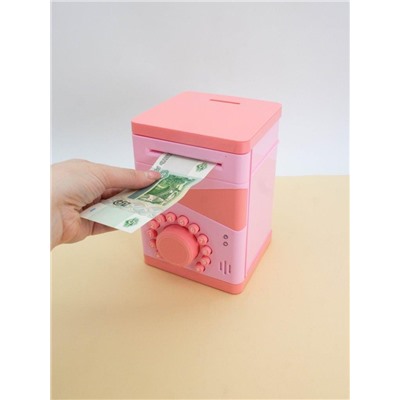 Копилка-сейф электронная "Designer", pink (18x13 см)