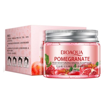 Ночная маска для лица Bioaqua Pomegranate Fresh Mineral Sleep Mask Гранат 120 g