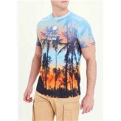 Florida Palm Print T-Shirt