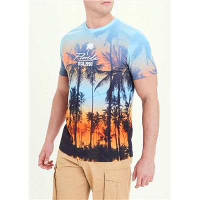 Florida Palm Print T-Shirt