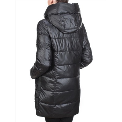 GWD202821 BLACK Пальто зимнее облегченное ICEBEAR (150 гр. холлофайбер)