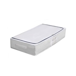 Ящик для хранения под кроватью на молнии белый на металлическом каркасе 80х47х15 ,1 шт