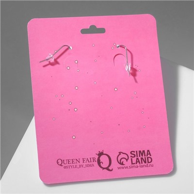 Серьги акриловые «Вино» бокалы, цвет красный