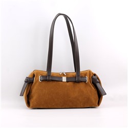 NEW Сумка 2032 эко-замша миндаль