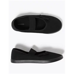 Kids' Slip-On Mary Jane Plimsolls (7 Small - 4 Large)