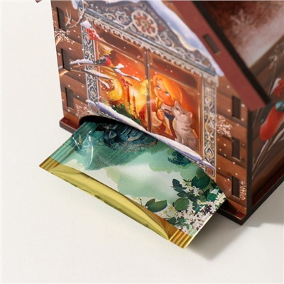 Чайный домик новогодний «Чудеса в окошке», 10.5×9.5×12 см