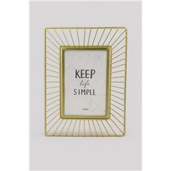 Фоторамка «Rays», gold, металл (10*15 см)