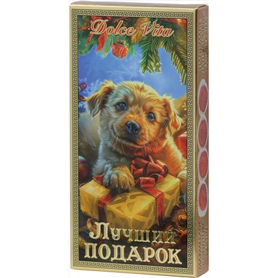 Dolche Vita. Новый год. Мармелад Малиновый. Лучший подарок 155 гр. карт.упаковка