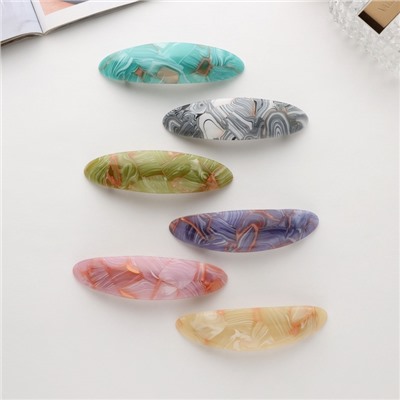 Заколка - автомат для волос «Сильва», блеск размытие, 9 см, МИКС