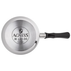 ТУРКА AGNESS, 720МЛ, НЕРЖ.СТАЛЬ 304, ТЕРМОАККУМУЛИРУЮЩЕЕ ДНО, ИНДУКЦИЯ