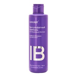 Бессульфатный шампунь для нейтрализации желтизны, Ice Blond Shampoo Anti-Yellow Effect, Concept, 300 мл