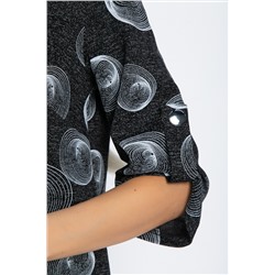 Джемпер Дэрби (черный/круги) Б12446-10