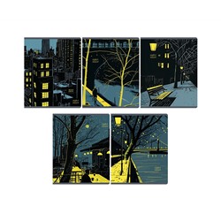 Тетрадь 48л., А5, клетка BG "Night mood", выб.лак
