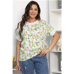 Блуза Лаванда (молочная) Б13818-1М