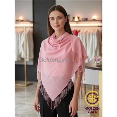 Платок с кистями однотонный Арт: В749/14