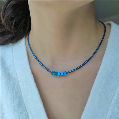 Сет из гематита синие оттенки