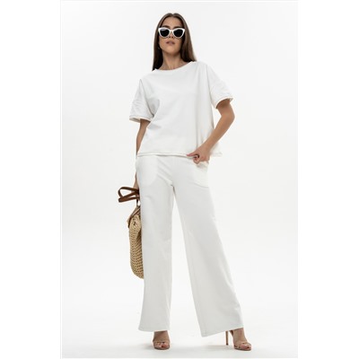 Брюки женские 25-481L3-46 молочный