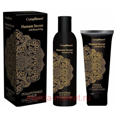 Compliment Подарочный набор Hamam Secret Шампунь для волос 250 мл+Маска для волос 200мл №129