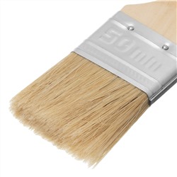 Кисть плоская "Стандарт" 2" (50 мм) натуральная щетина, деревянная ручка MTX
